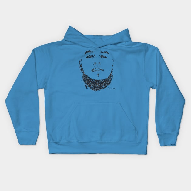 Sacred Geo [Ezra Face] Kids Hoodie by ezraletra